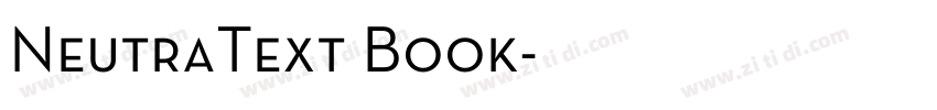 NeutraText Book字体转换